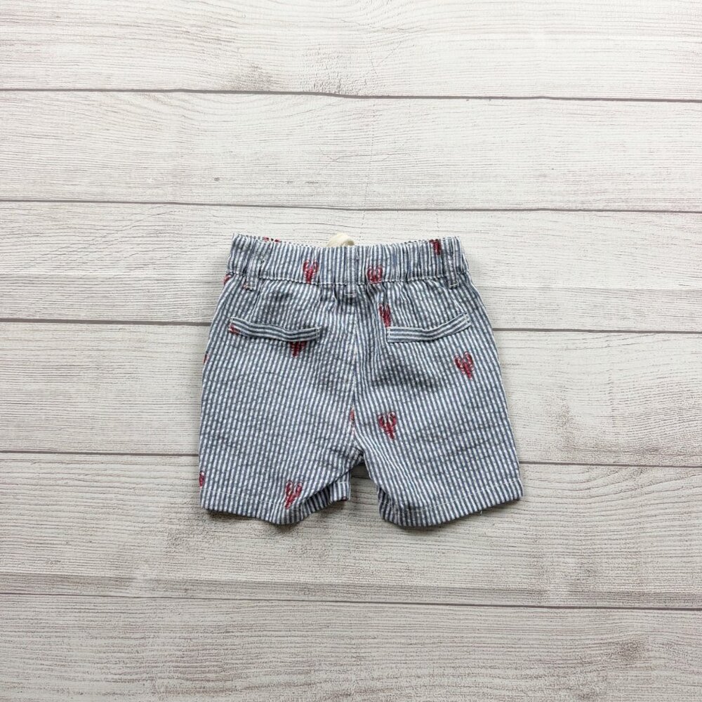 Me & Henry London Baby Shorts Stripe Lobster Print Drawstring 9-12 Months - Picture 4 of 4